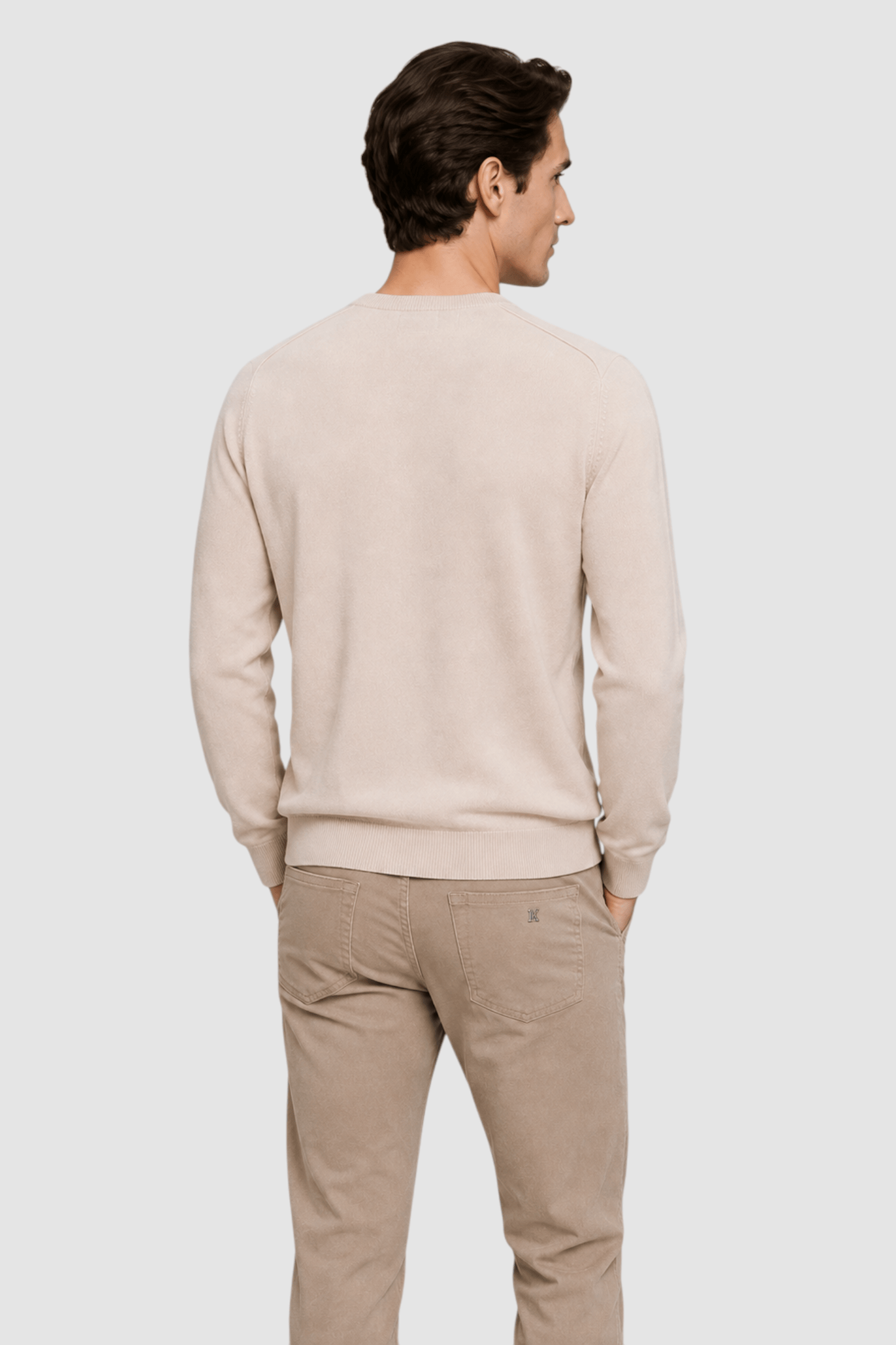 Vernon Raglan-Sleeve Crewneck Sweater
