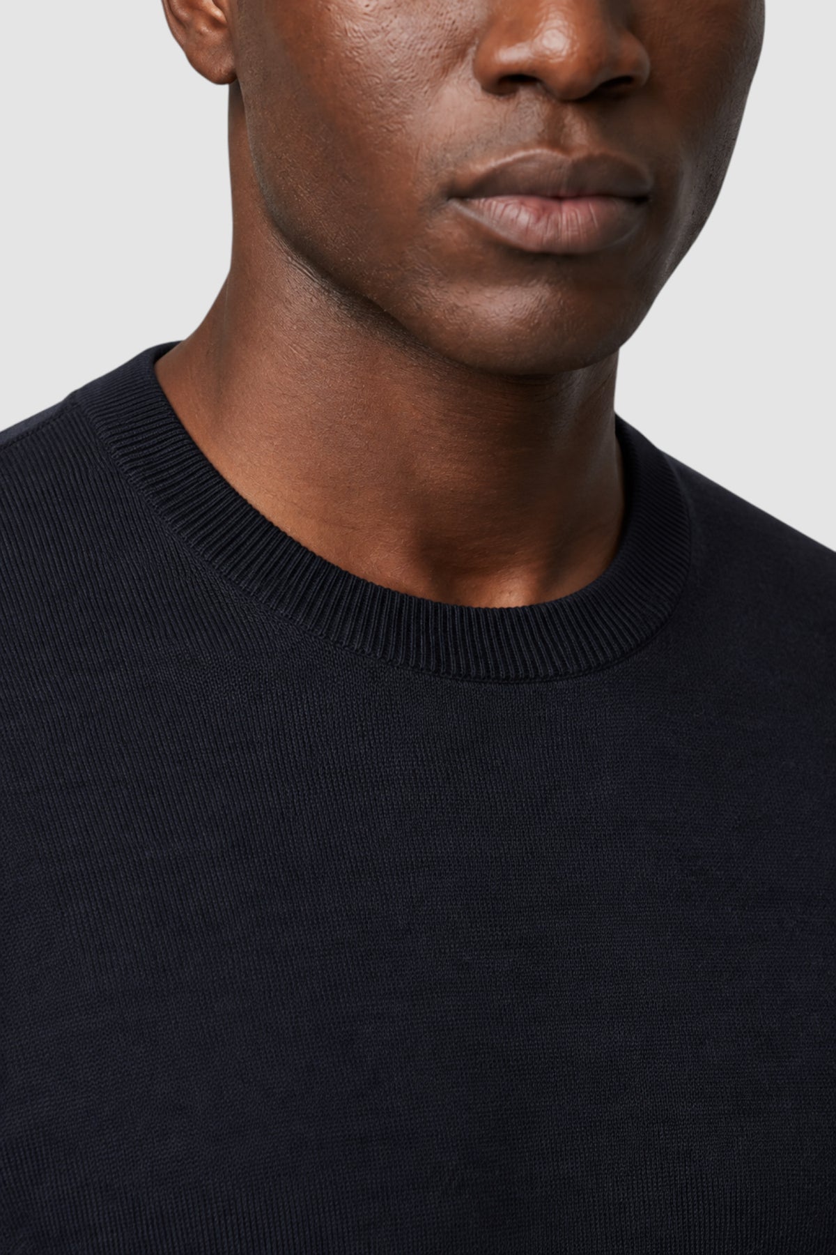 Merino Wool Solid Crew Neck Sweater
