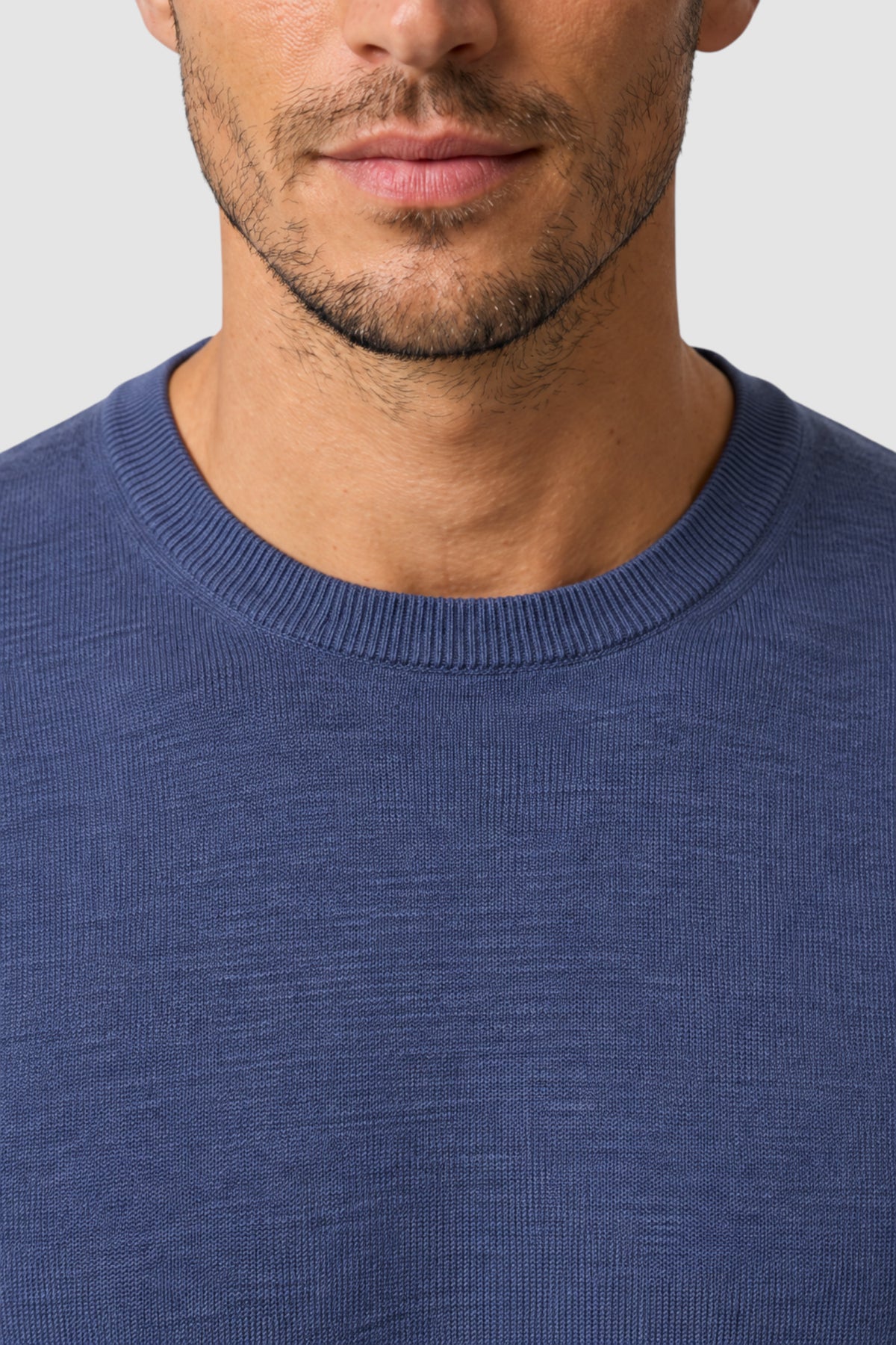 Merino Wool Solid Crew Neck Sweater