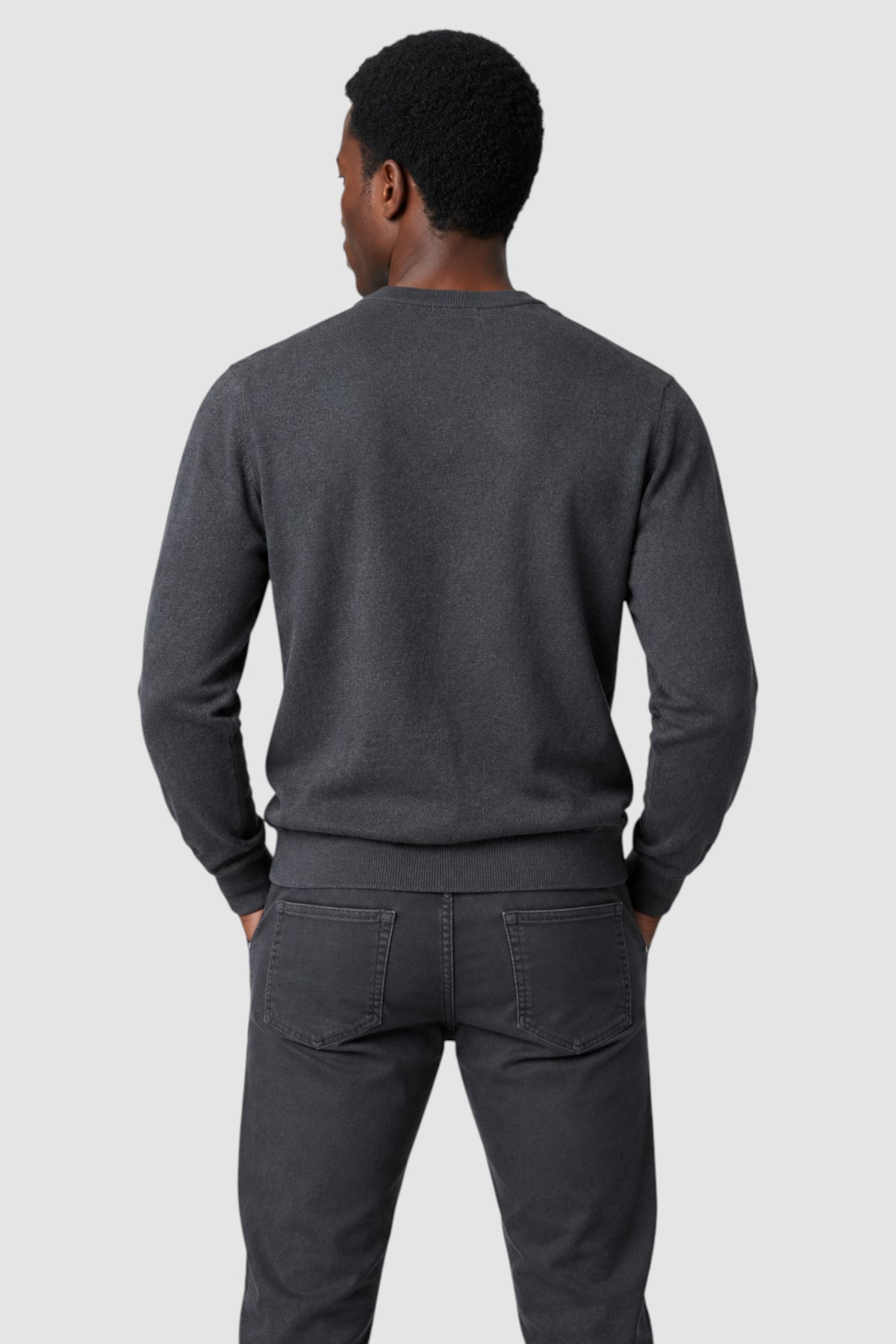 Merino Wool Solid Crew Neck Sweater