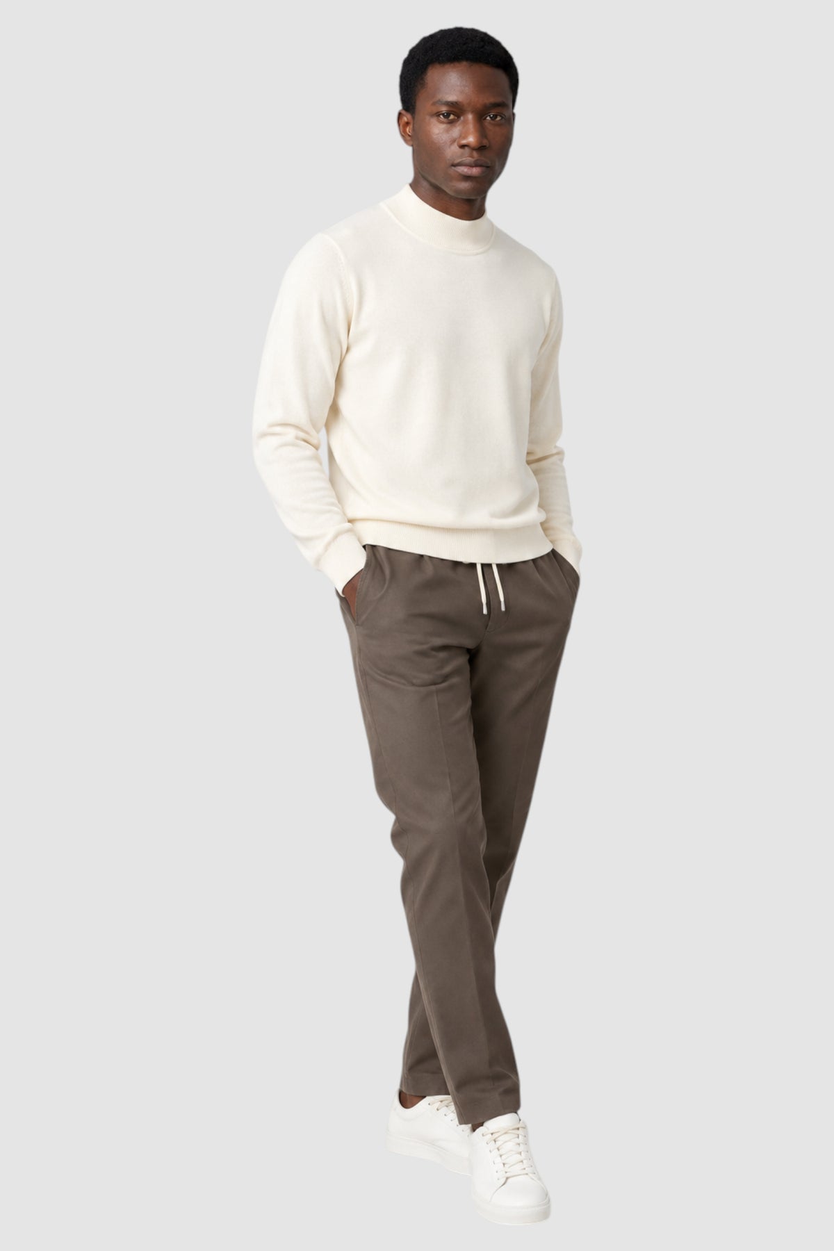 Merino Wool Solid Turtle Neck Sweater