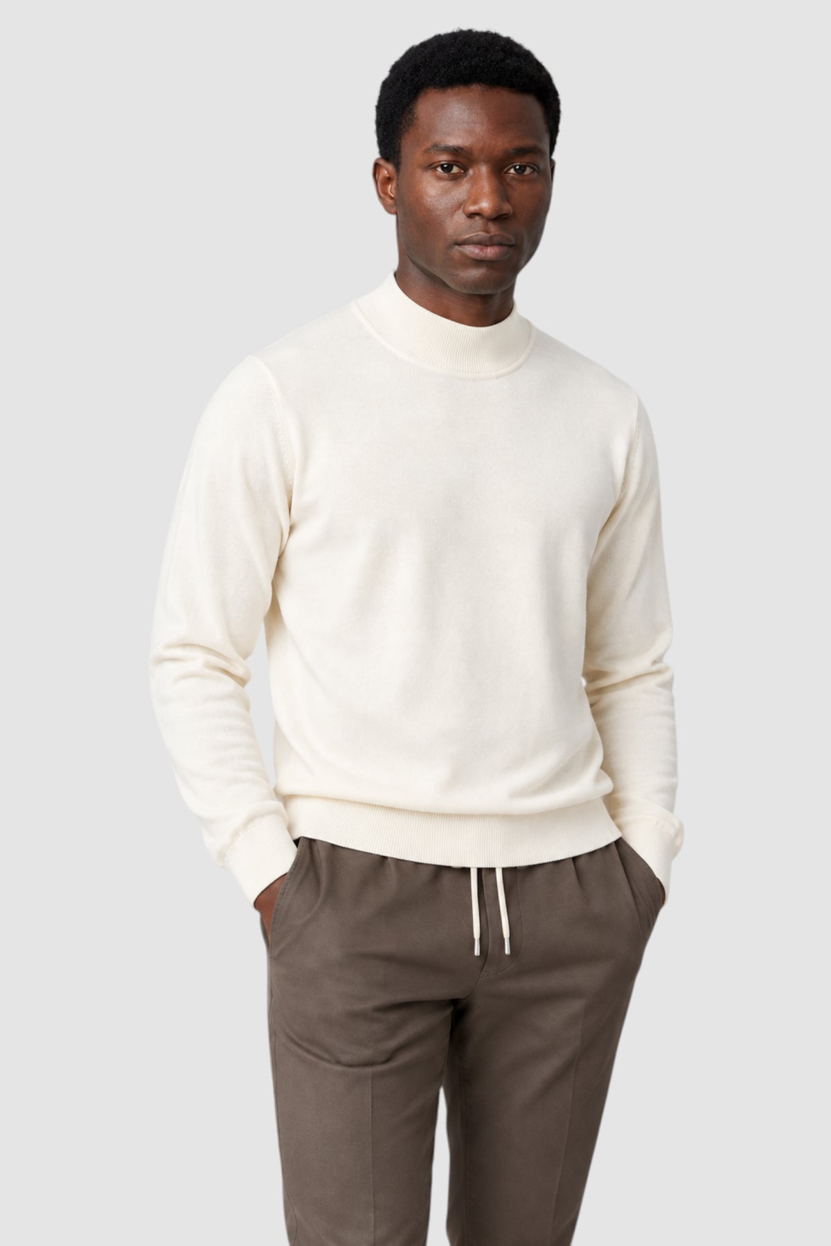 Merino Wool Solid Turtle Neck Sweater