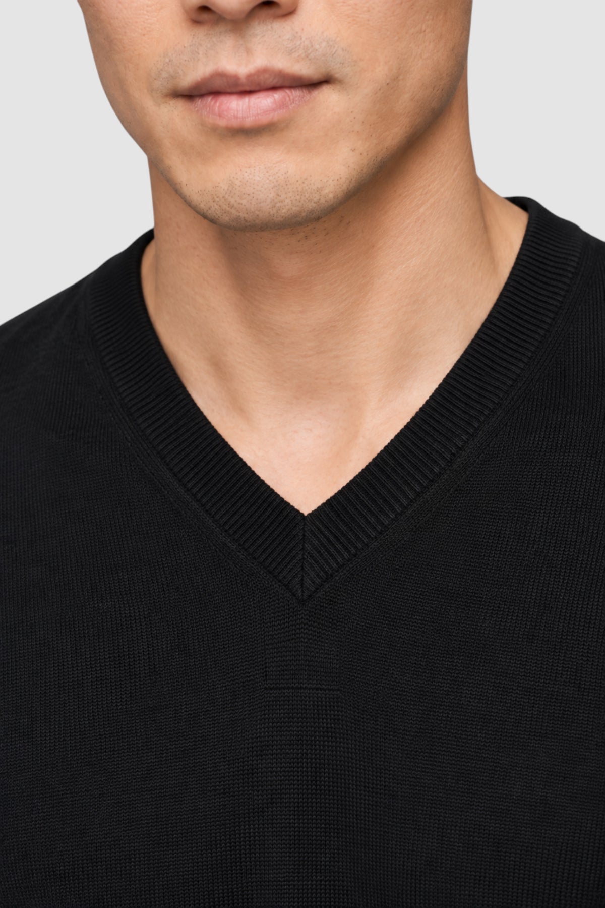 Merino Wool Solid V-Neck Sweater