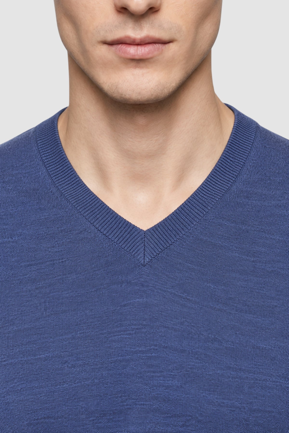 Merino Wool Solid V-Neck Sweater