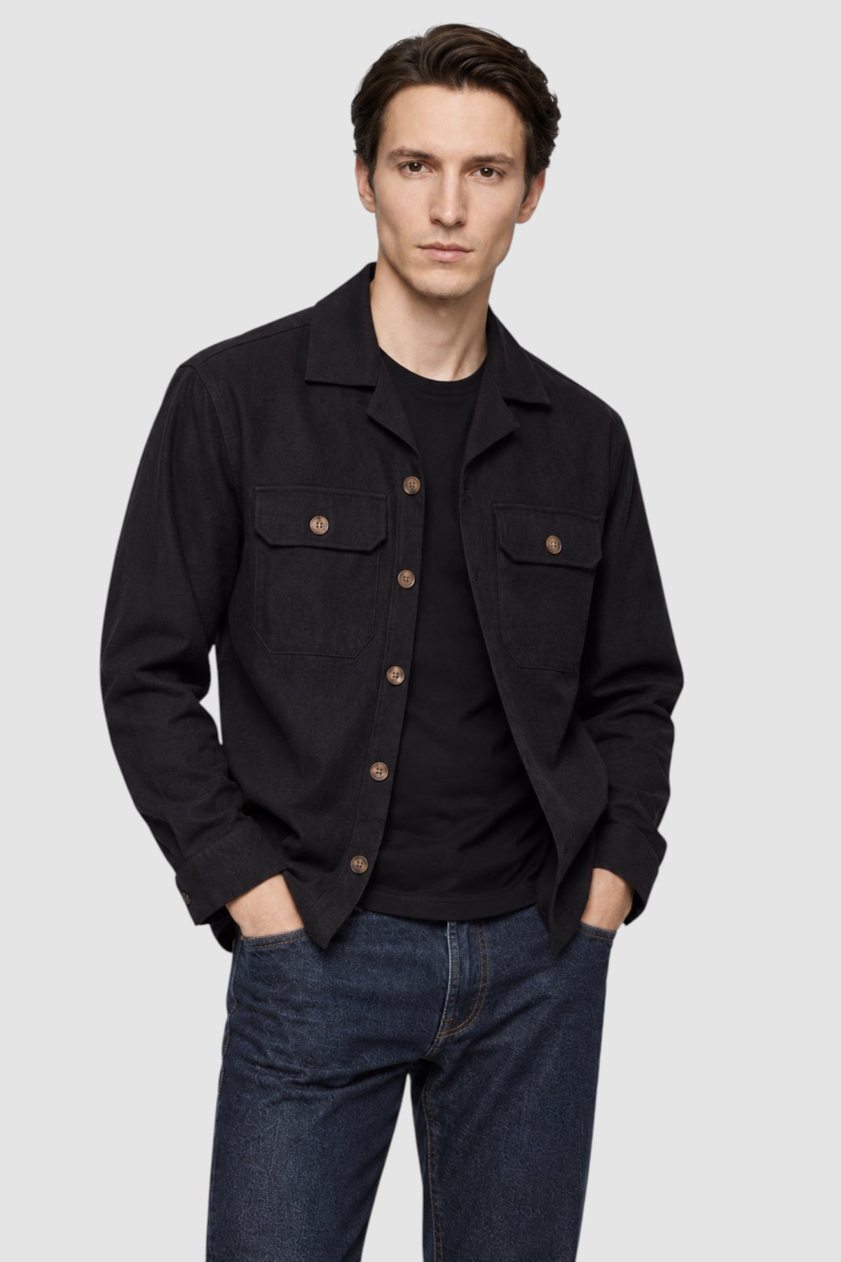 Underwood Knit Utility Shirt Jacket