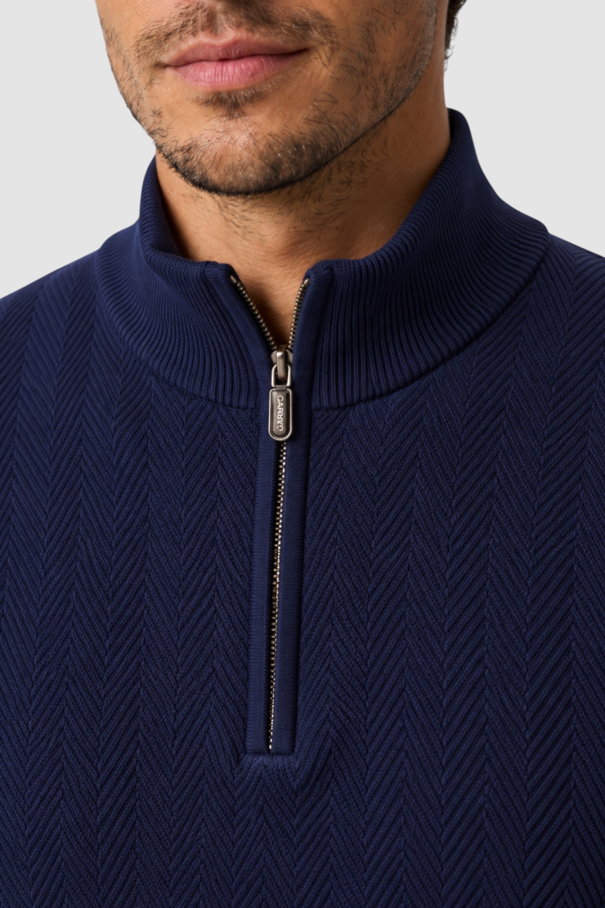 Ulysses Zip Mock Neck Sweater