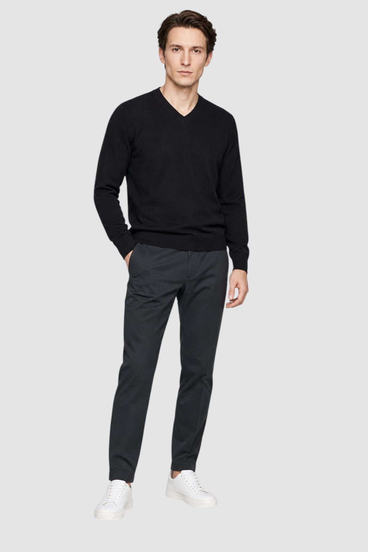 Everett Fine-Knit Crewneck Sweater