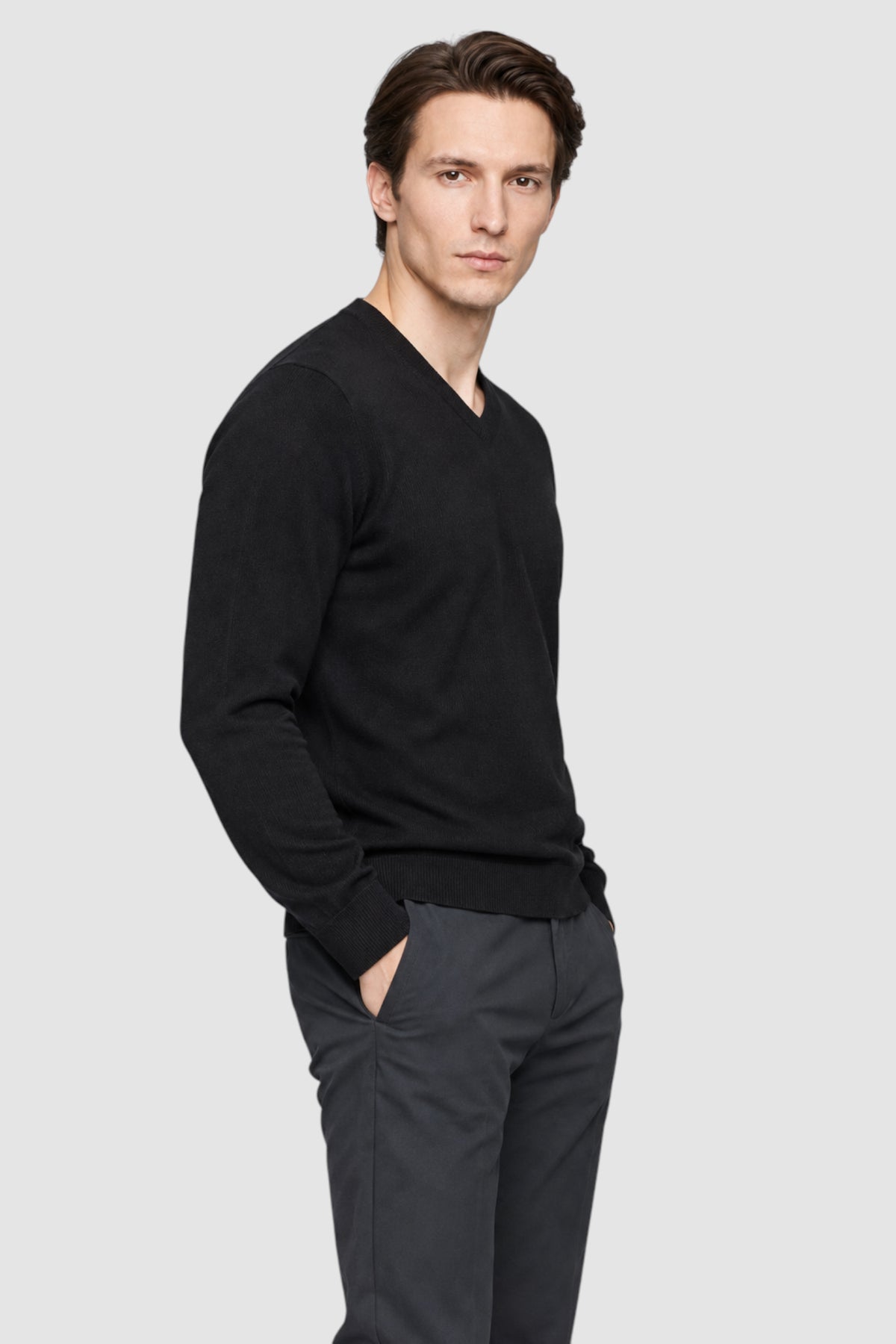 Everett Fine-Knit Crewneck Sweater