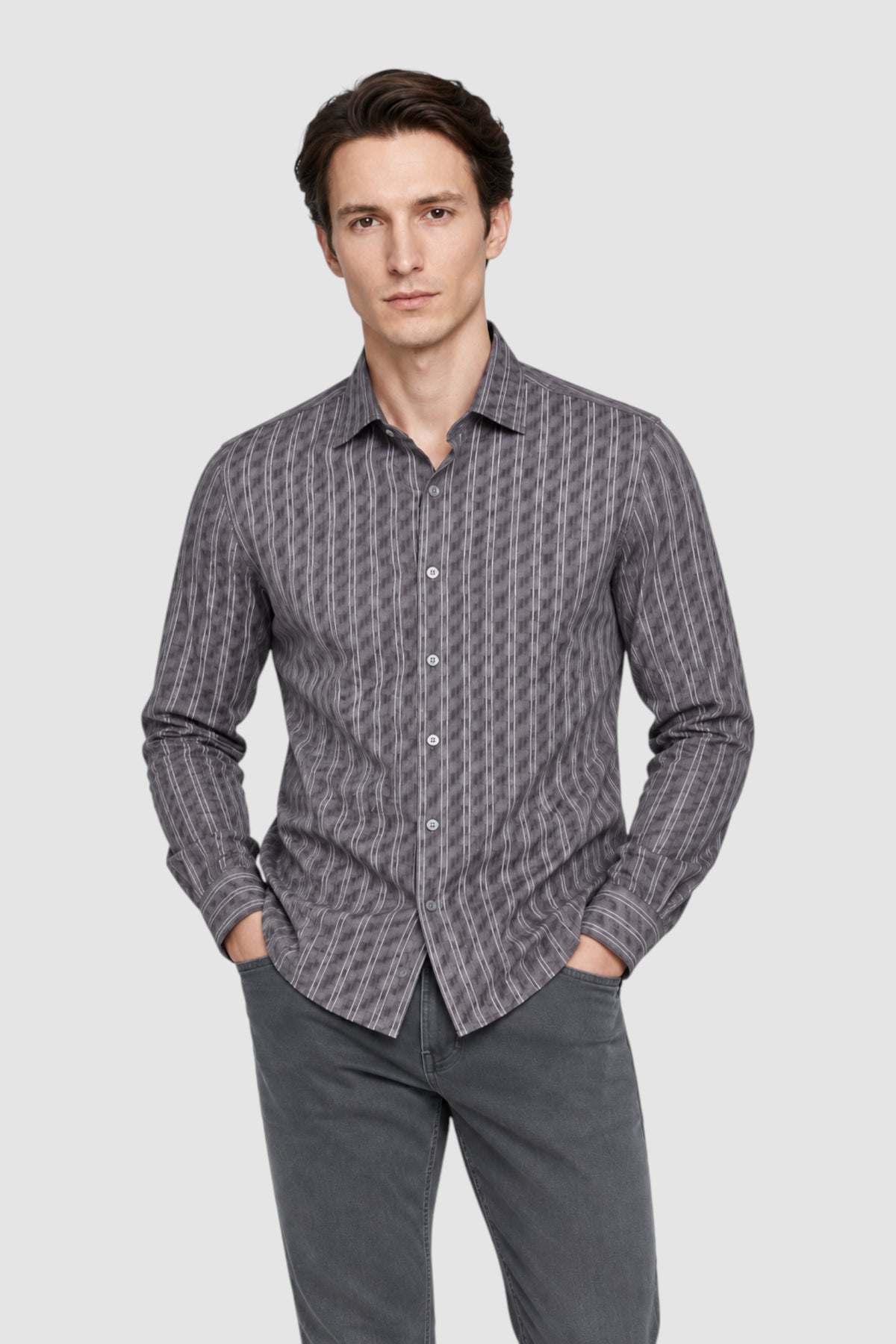 Lennon Satin Weave Print Shirt