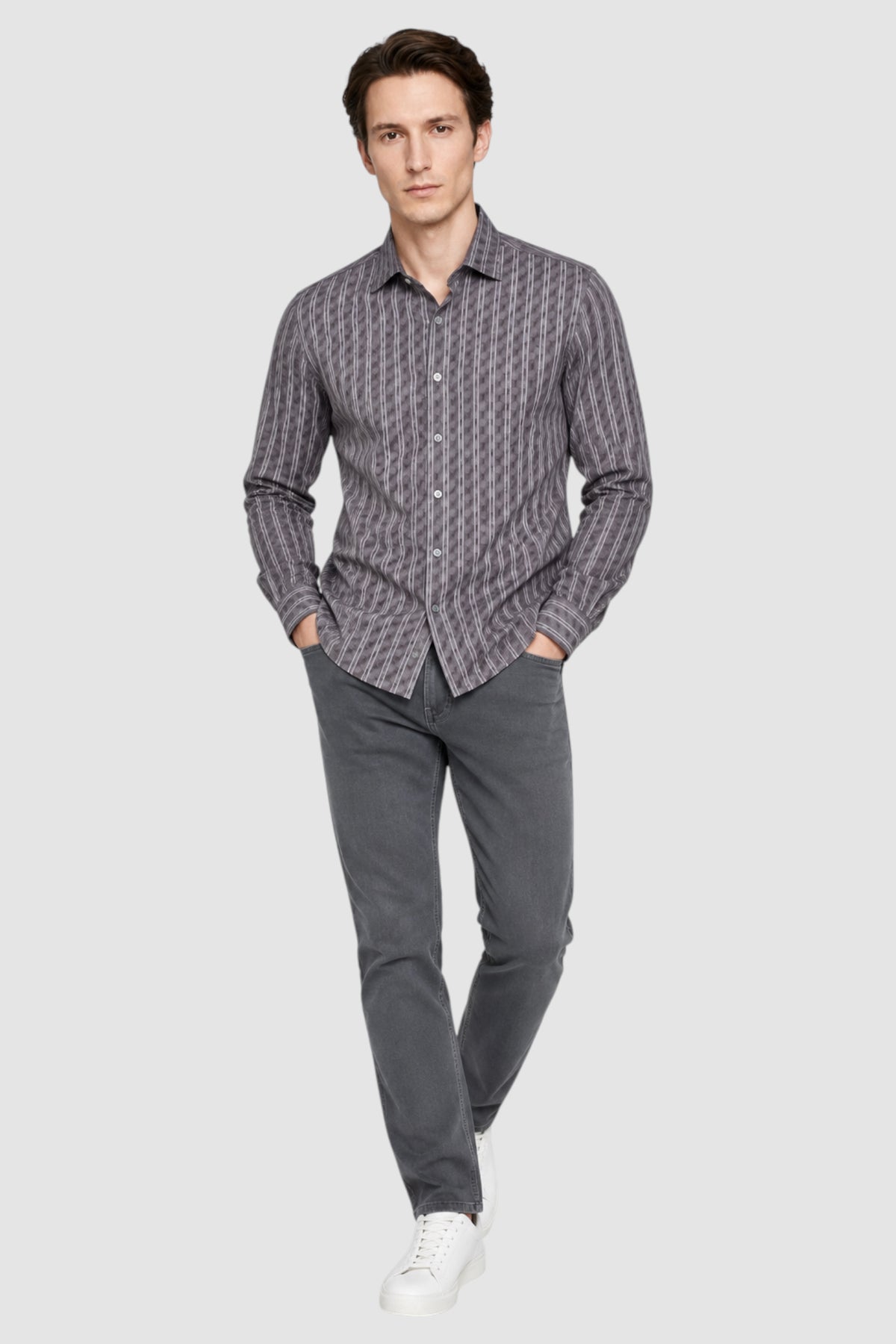 Lennon Satin Weave Print Shirt