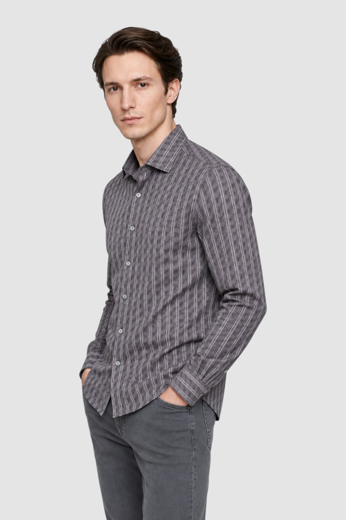 Lennon Satin Weave Print Shirt