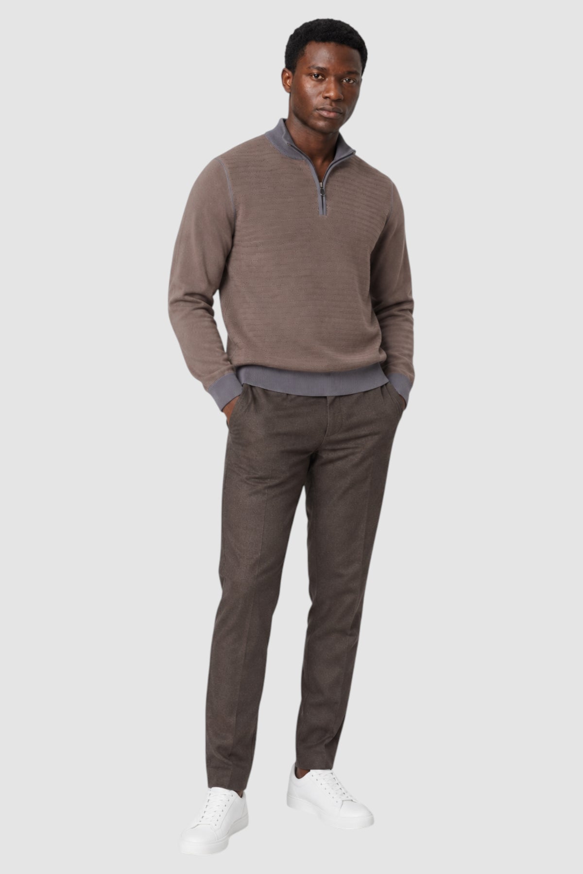 Verona Textured Half-Zip