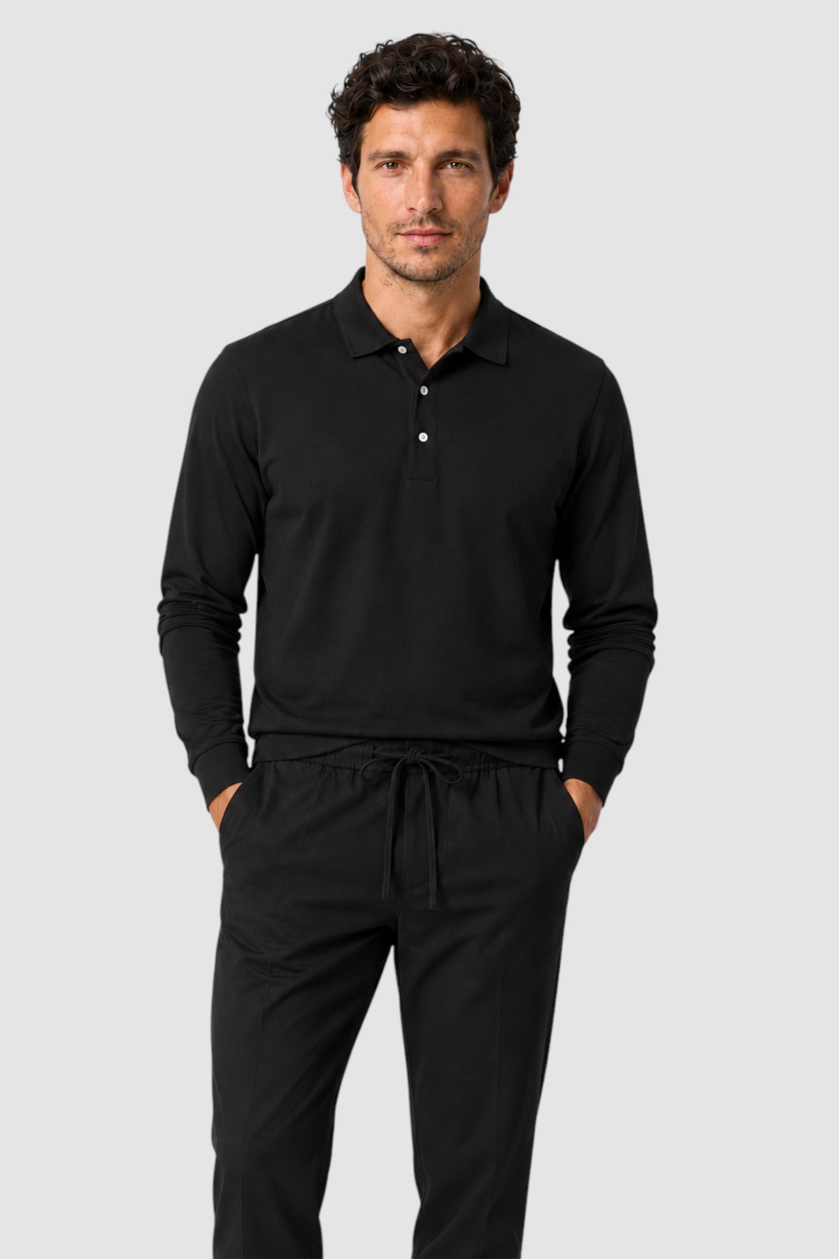 SetaTouch Essential Cotton Long Sleeve Polo