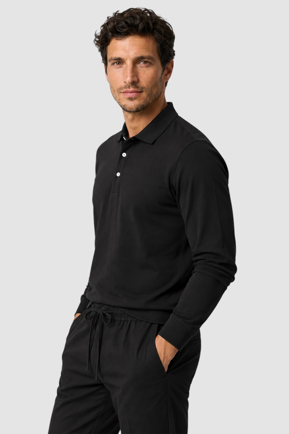 SetaTouch Essential Cotton Long Sleeve Polo