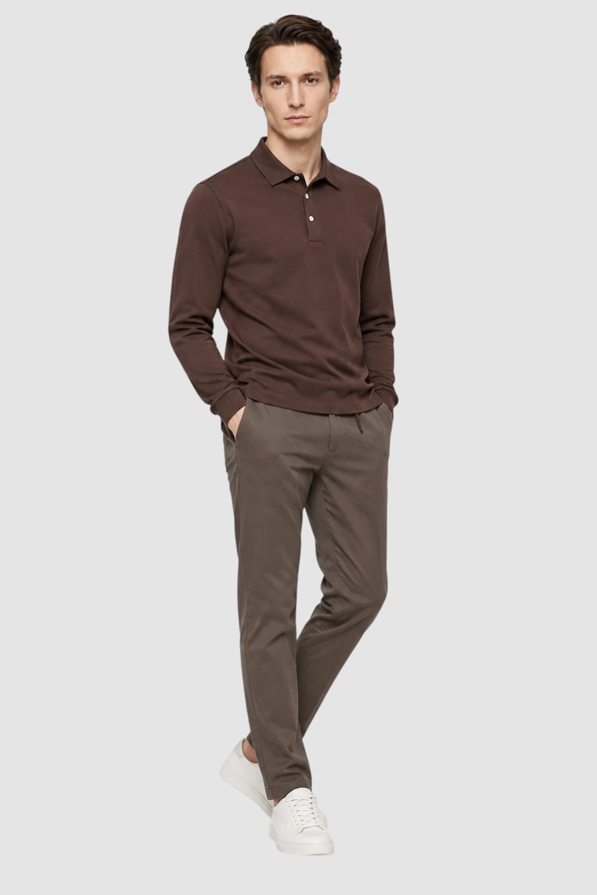 SetaTouch Essential Cotton Long Sleeve Polo