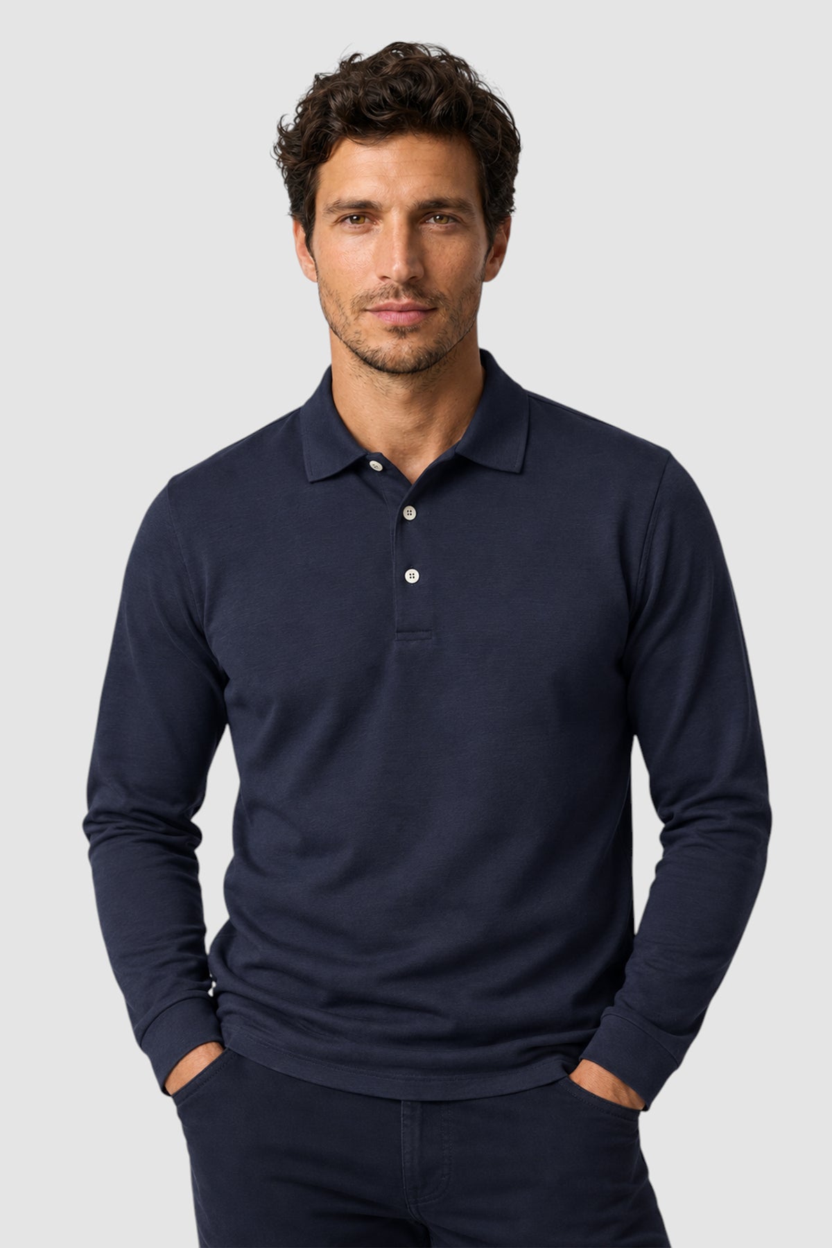 SetaTouch Essential Cotton Long Sleeve Polo