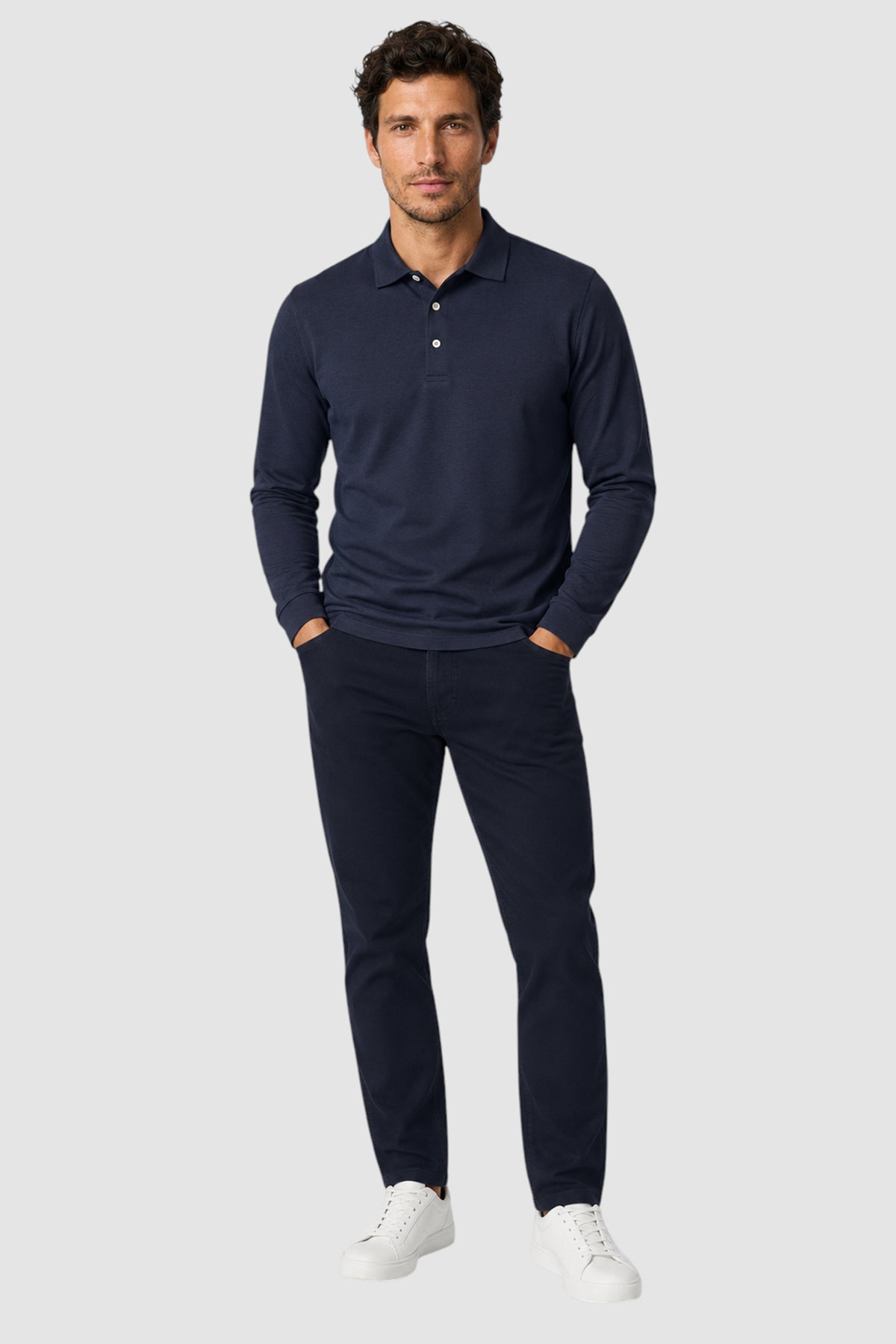 SetaTouch Essential Cotton Long Sleeve Polo