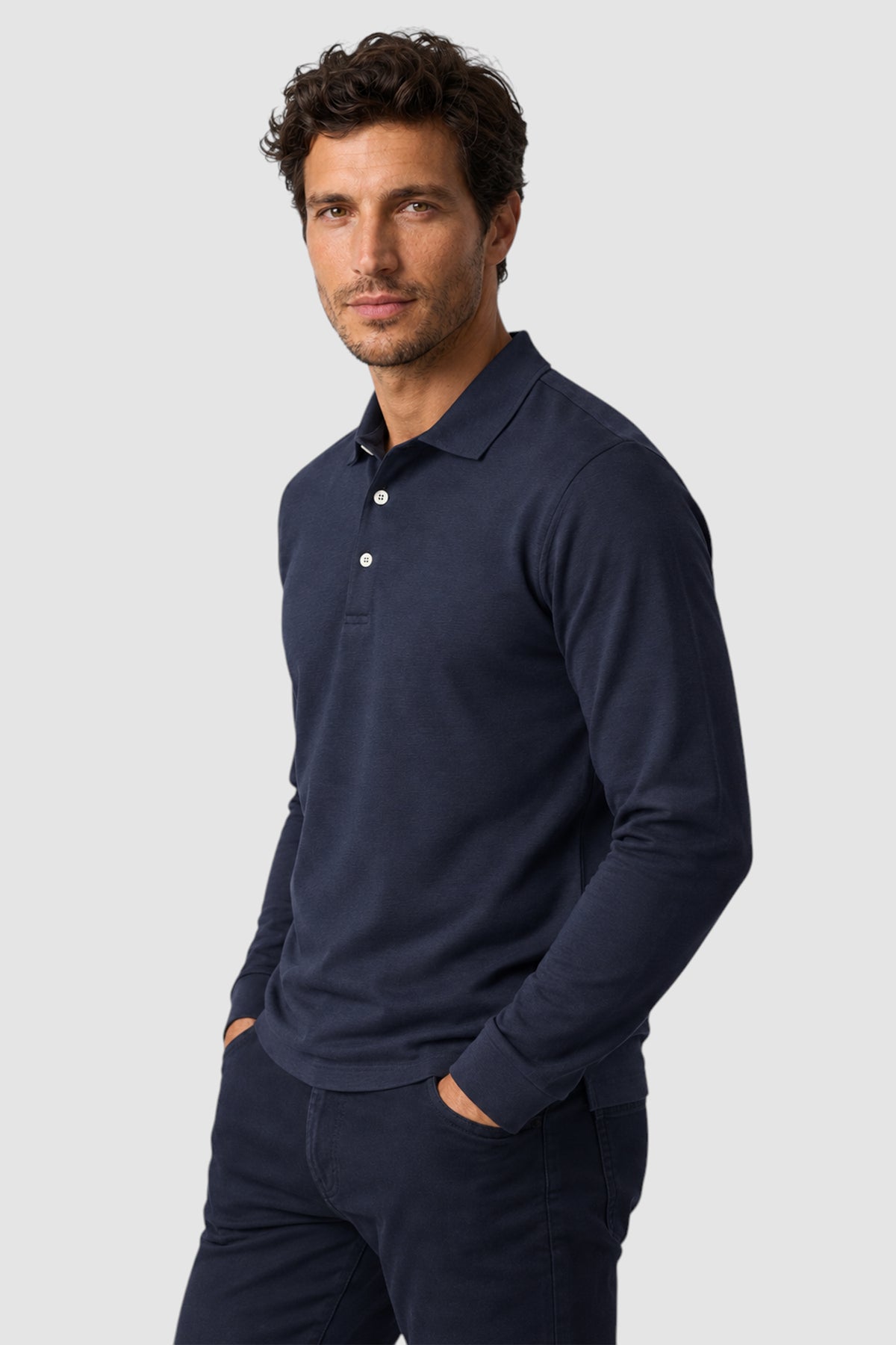 SetaTouch Essential Cotton Long Sleeve Polo