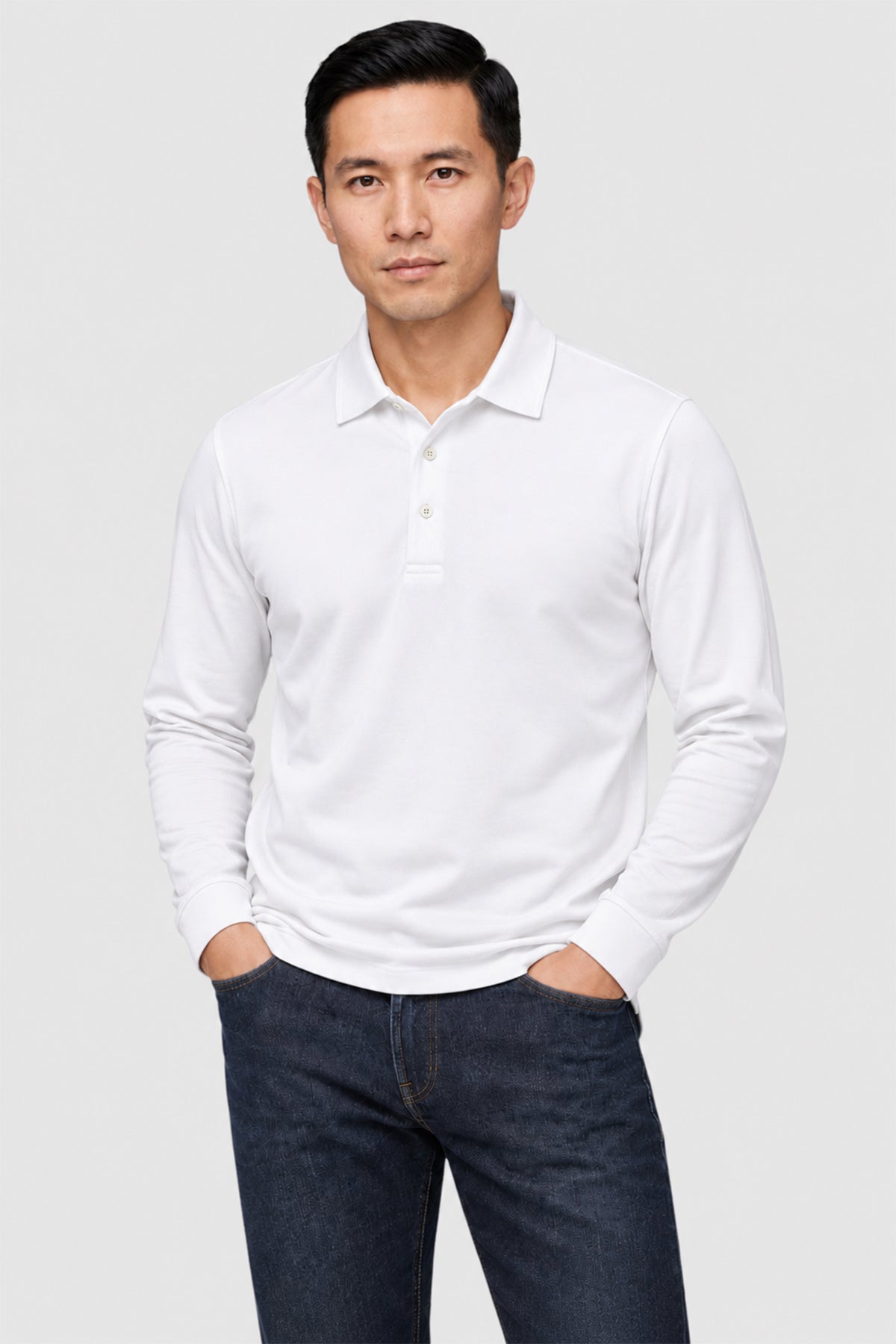 SetaTouch Essential Cotton Long Sleeve Polo