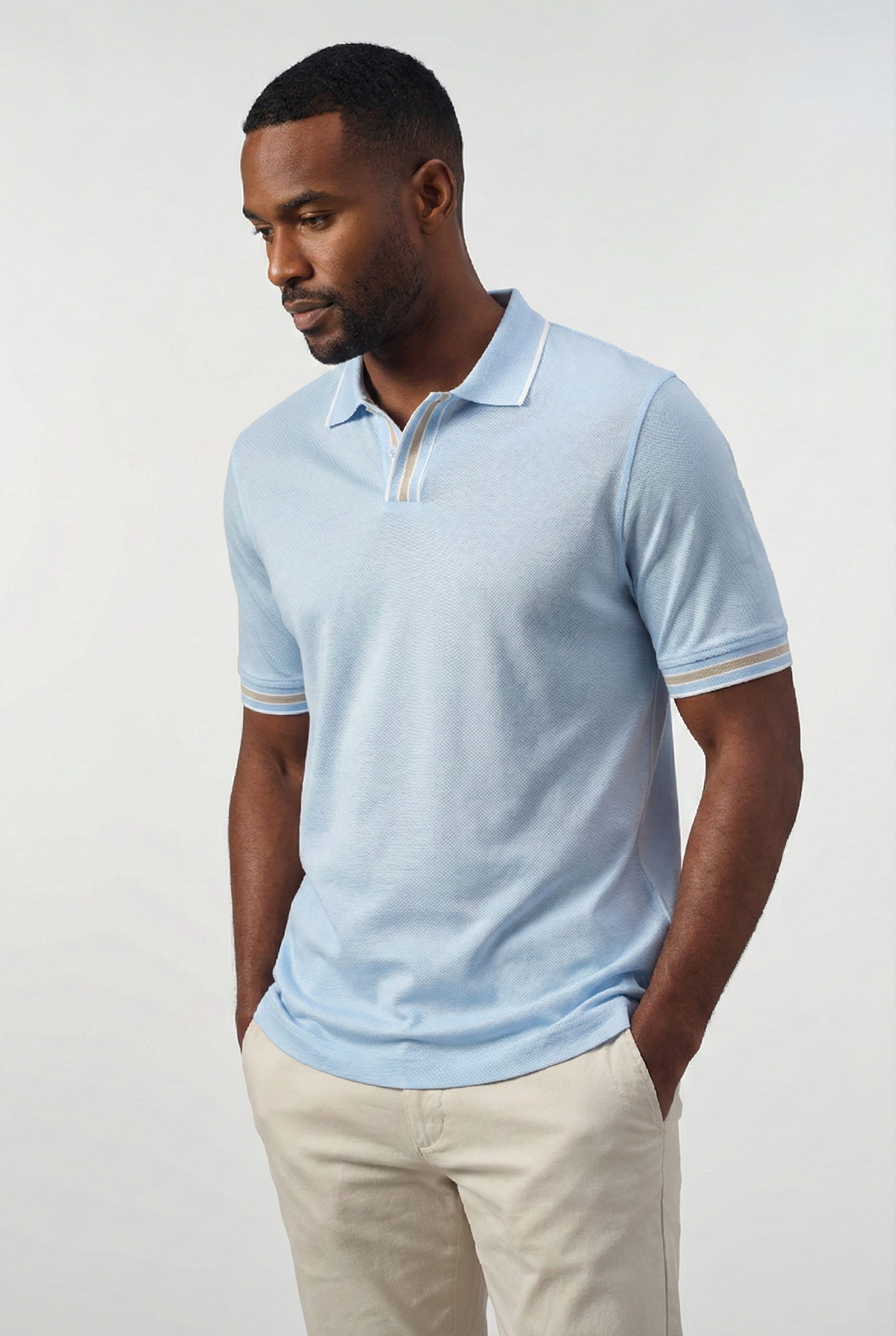 The Meridian Tipped Knit Polo