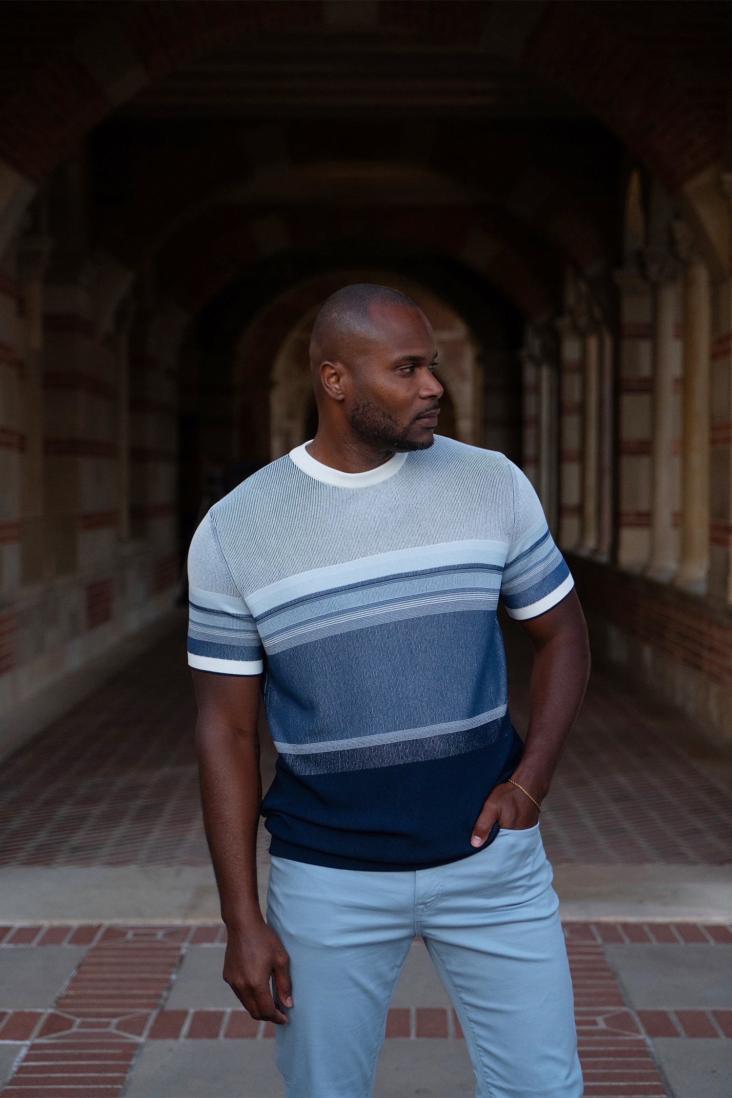 Gradient Stripe Sweater