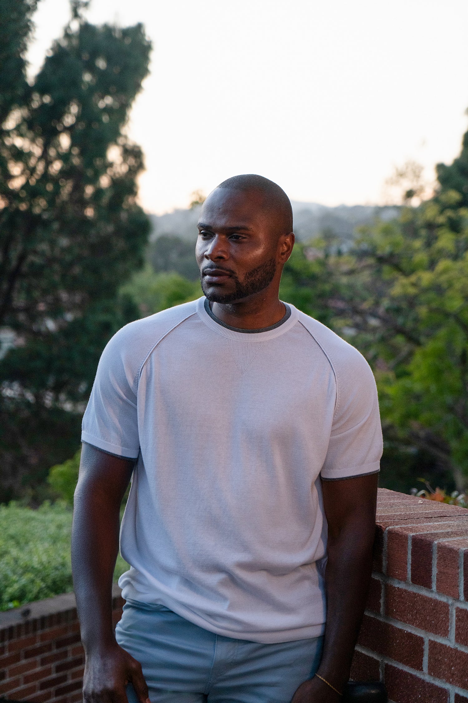 Riviera Stripe Polo Sweater