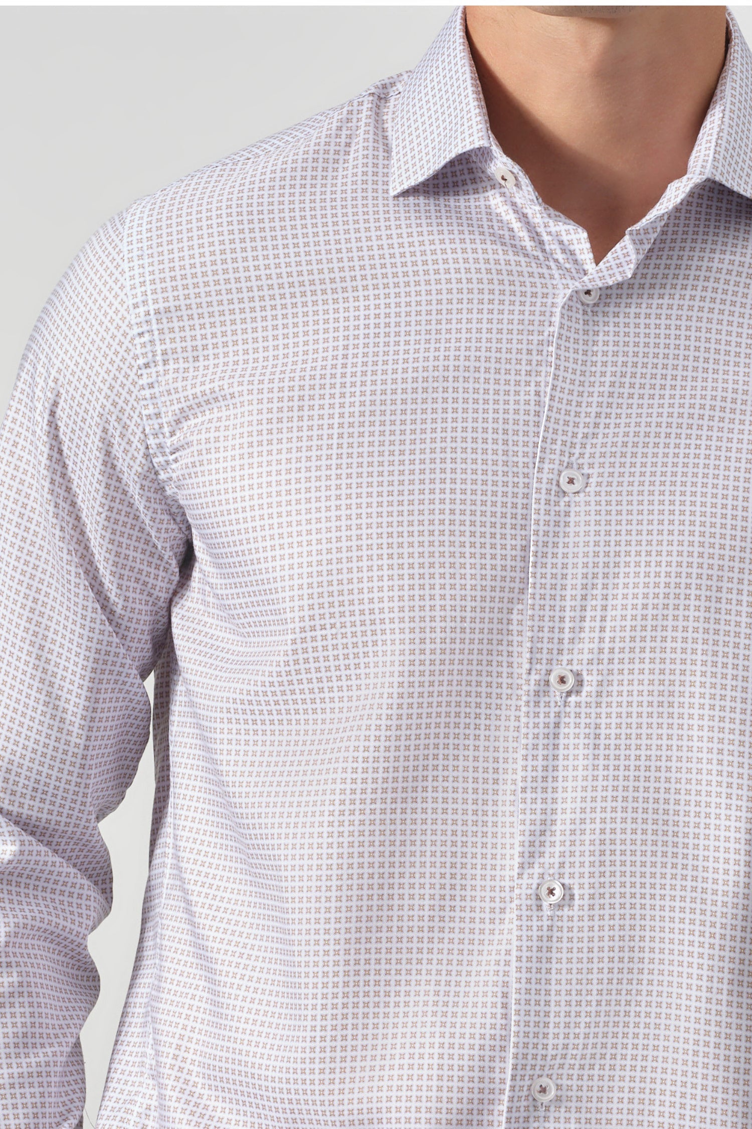 Velluto Micro-Pattern Lyocell Shirt