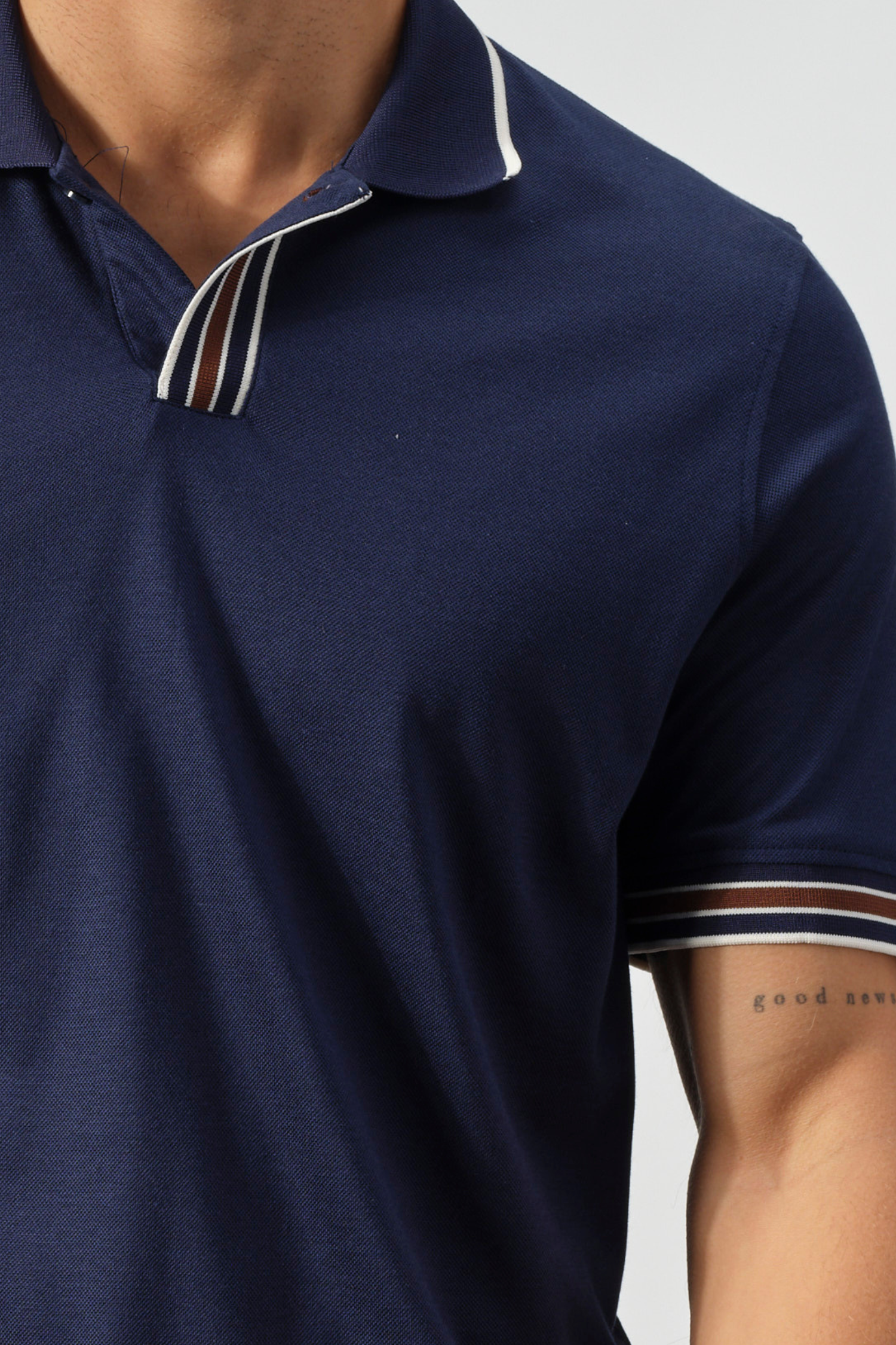 The Meridian Tipped Knit Polo