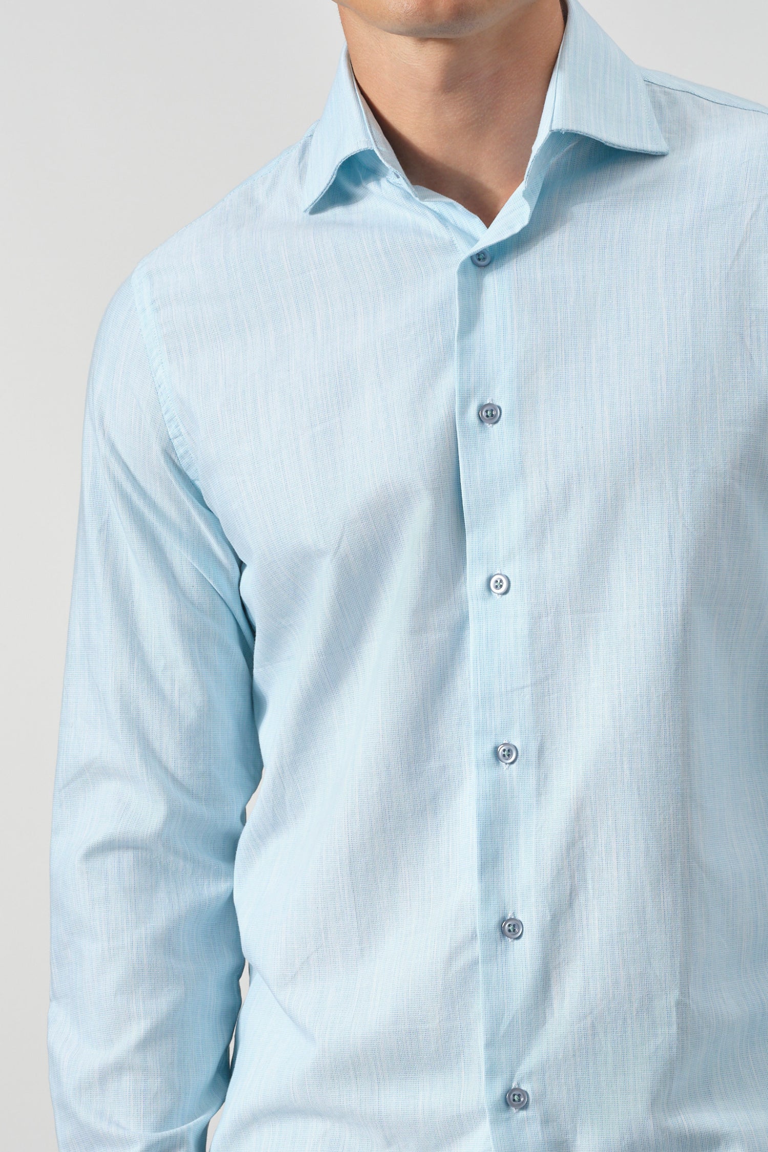 Fine Weave Italian Collar Shirt