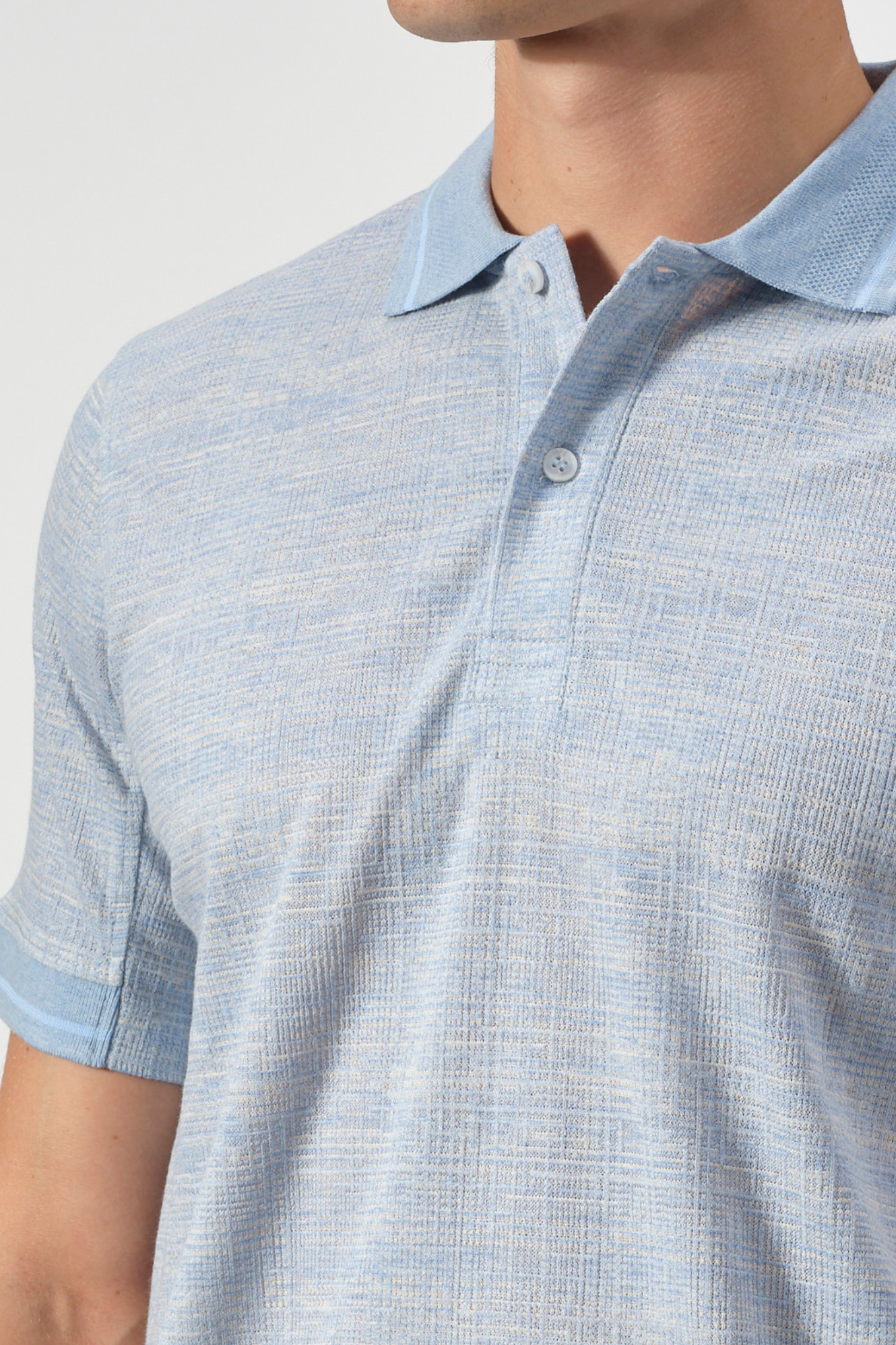 The Textured Linen-Blend Polo