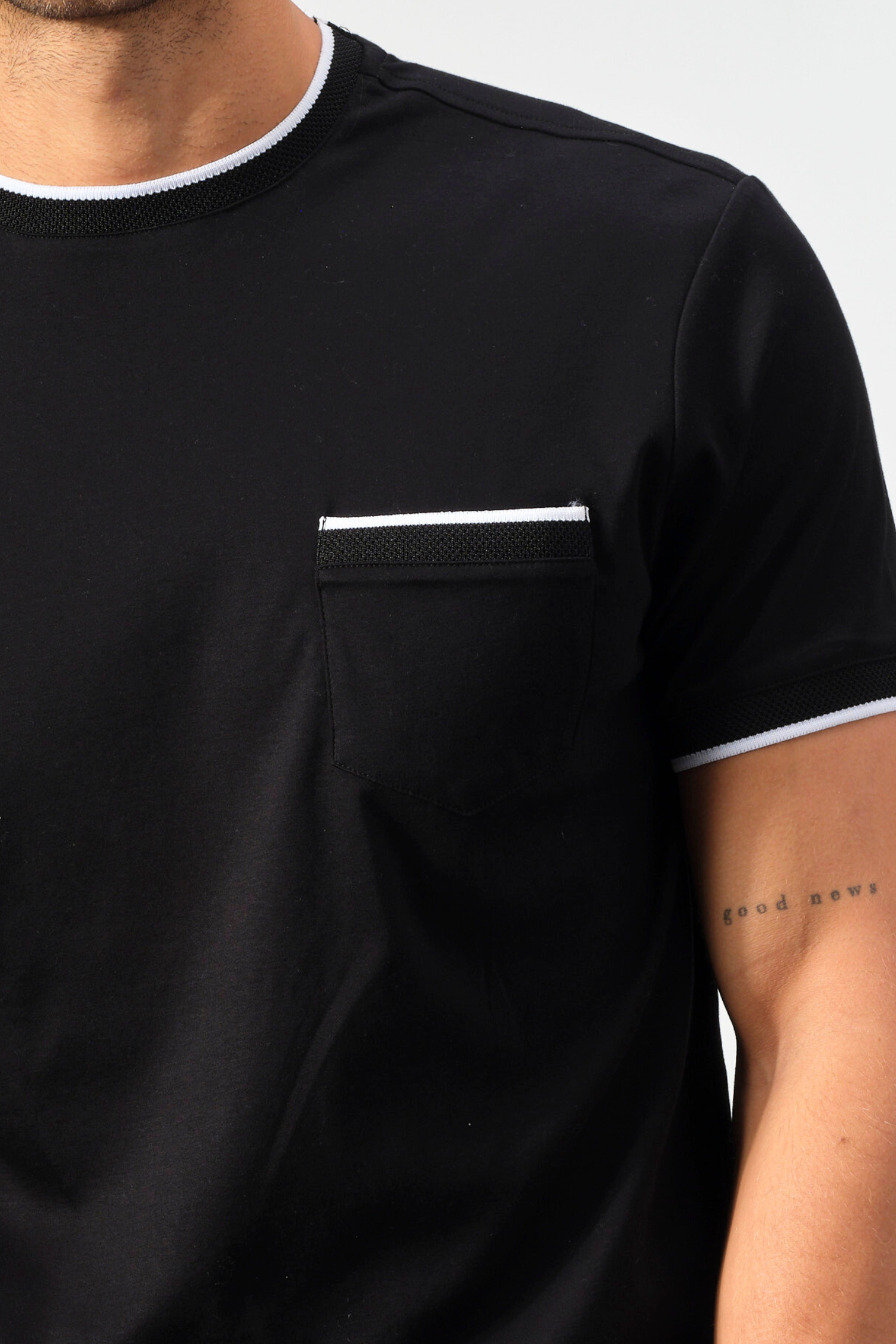 SetaTouch Cotton Tee with Contrast Details