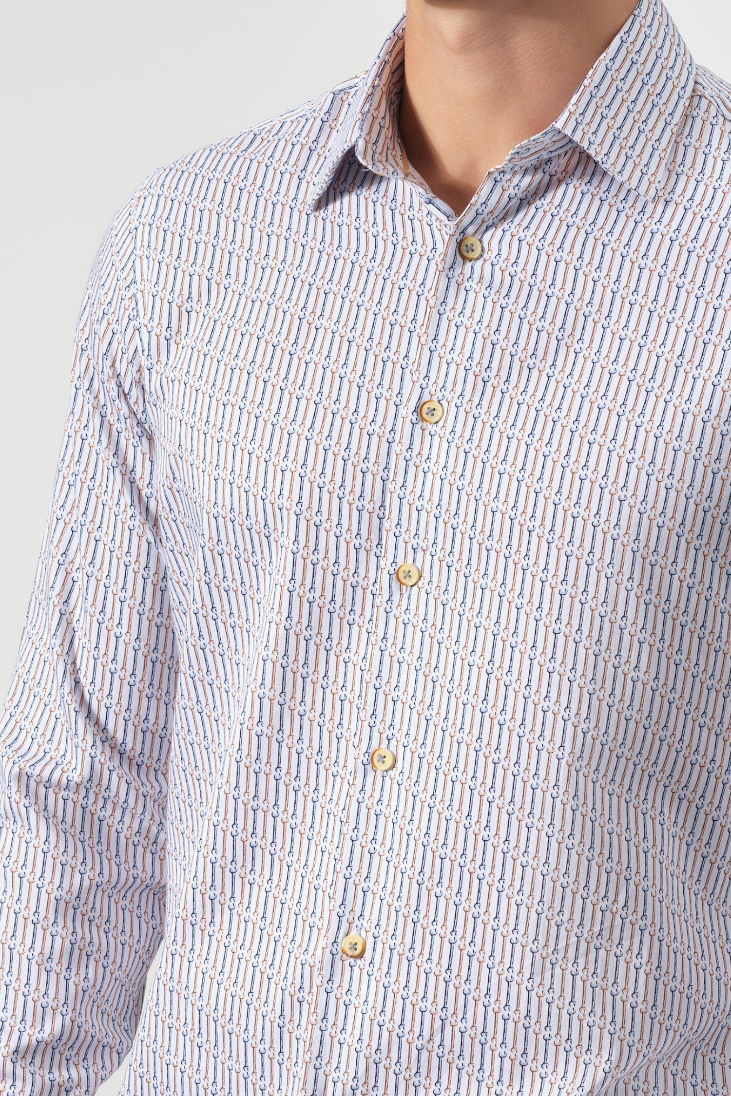 Portofino Link Print Cotton Shirt