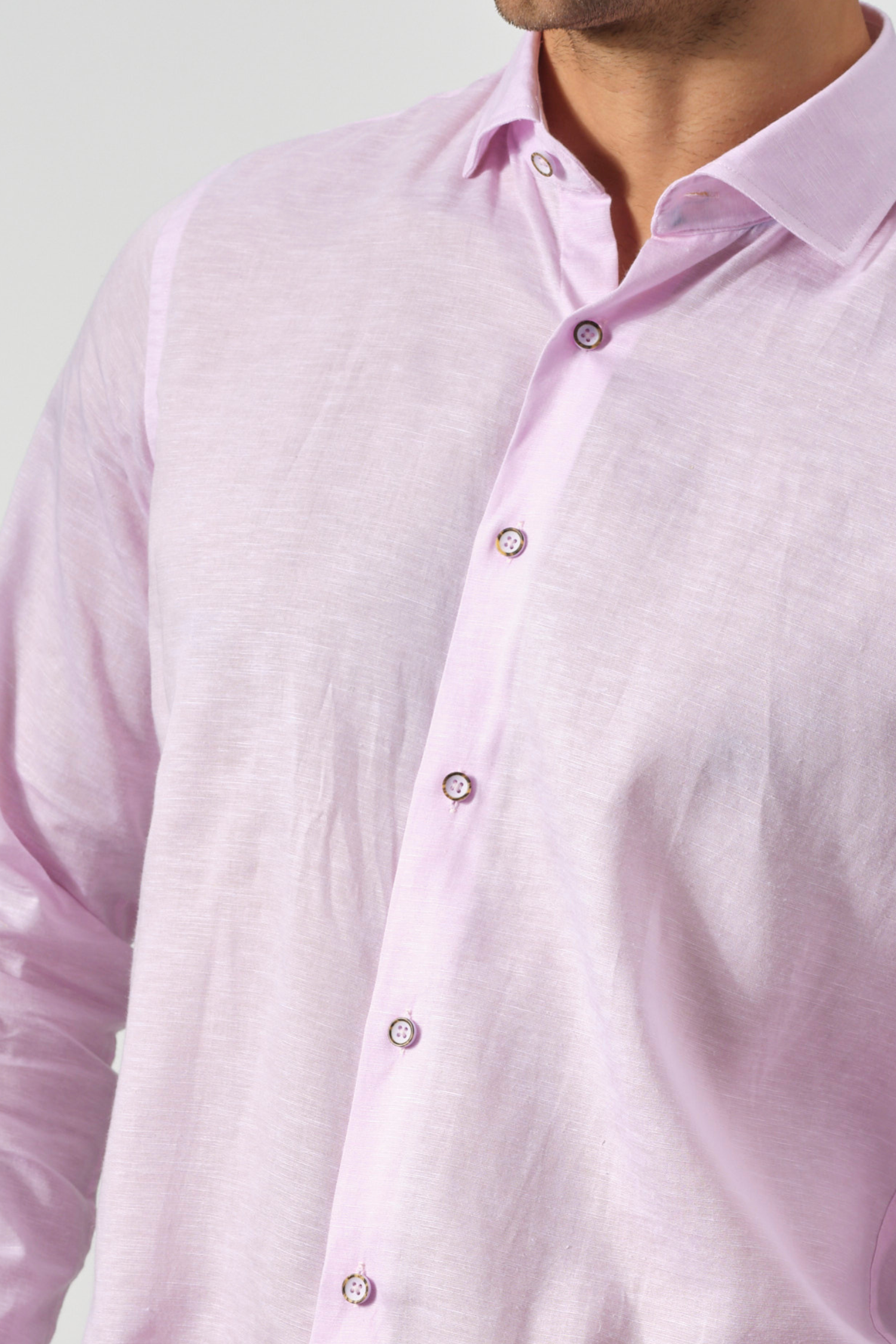 Tencel Linen Long Sleeve Solid Shirts