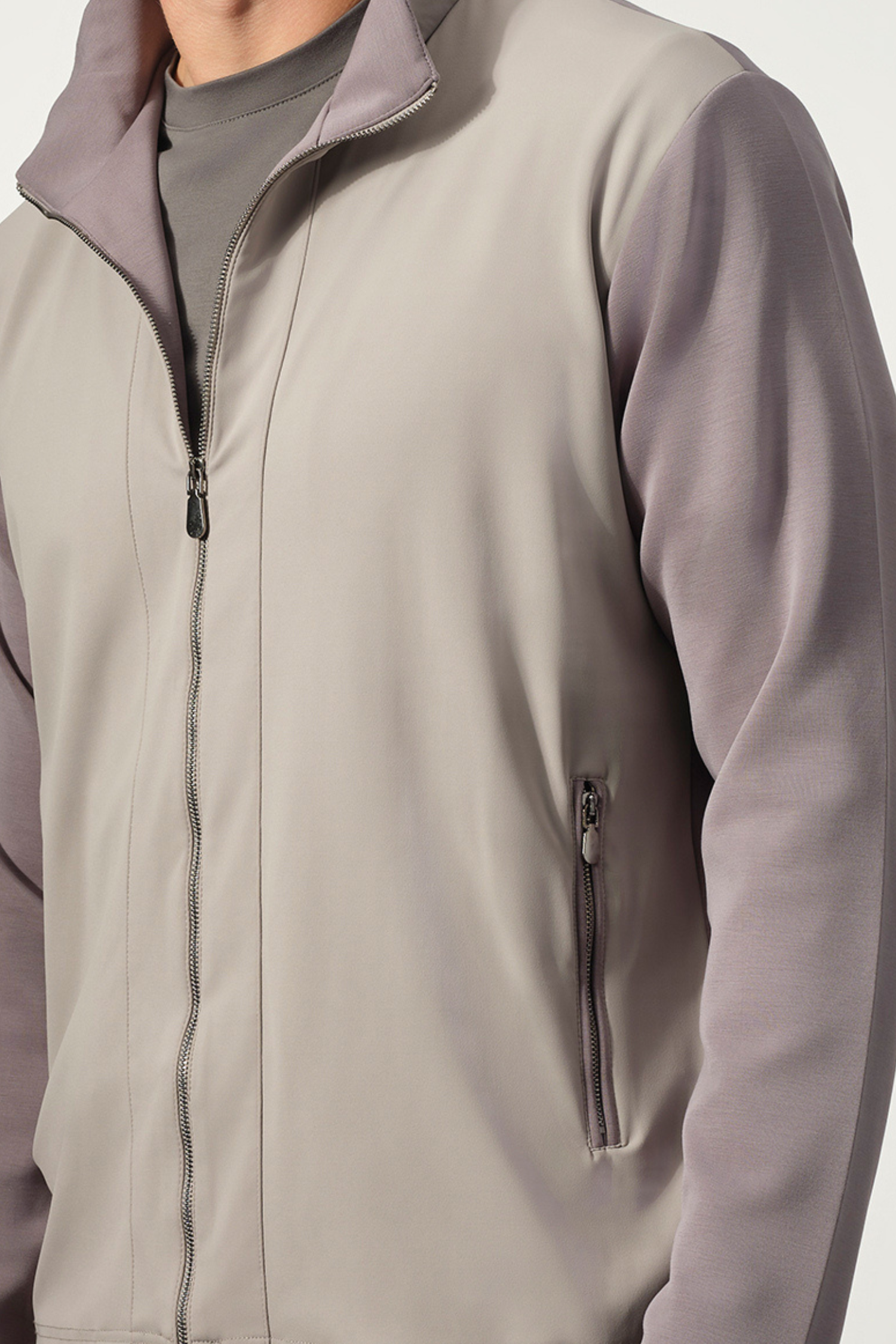 Hybrid Performance Cotton Zip Jacket